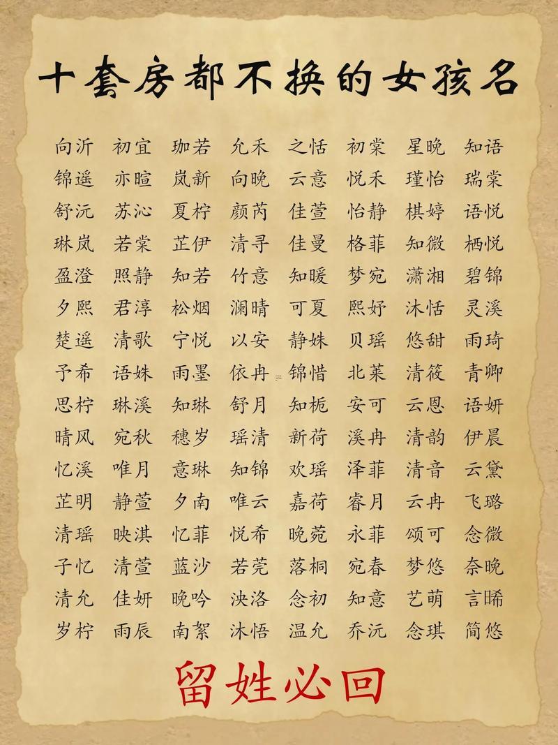 小孩名字大全