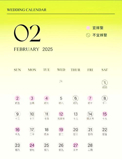 訂婚吉日2025年10月